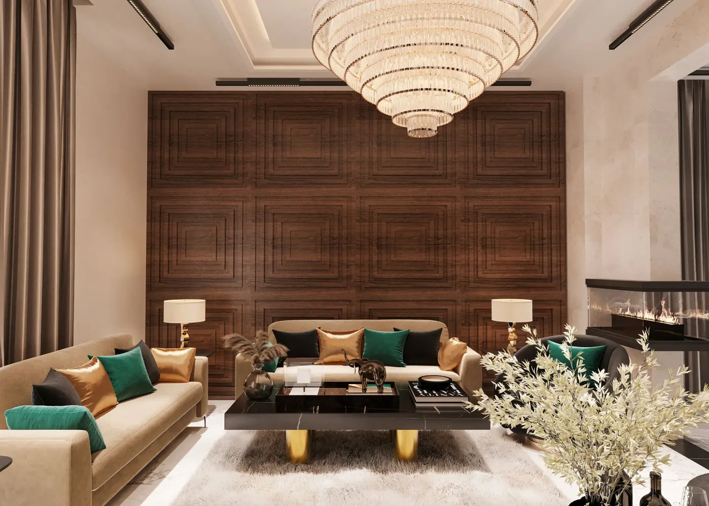 Interior mood for The Penthouse — reference photography